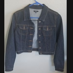 Dark blue jean jacket